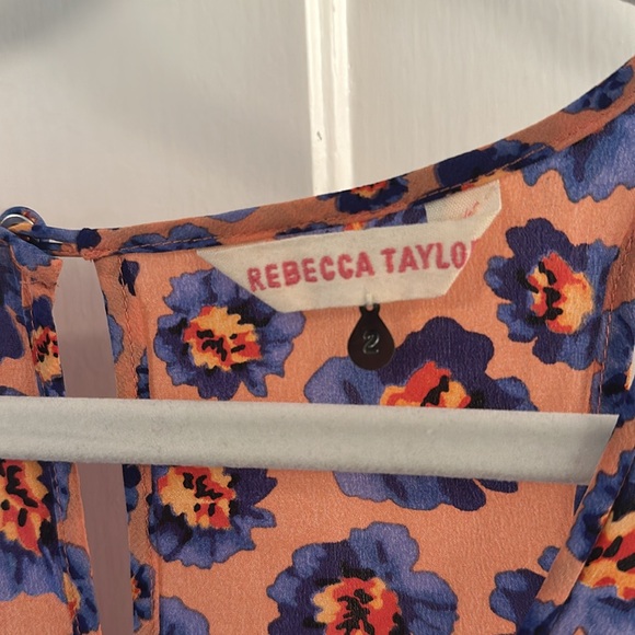 Rebecca Taylor Flutter Top Silk Tank. Size 2 - Picture 3 of 4